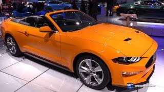 2018 Ford Mustang Ecoboost Convertible - Exterior and Interior Walkaround - 2018 Detroit Auto Show