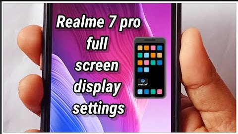 How To Set Full Screen Display In Realme 7 Pro | Full Screen Mode | Full Screen Gesture Mode |