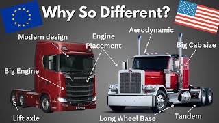 Why US SemiTrucks and European Trucks Are So Different  Which is Best?