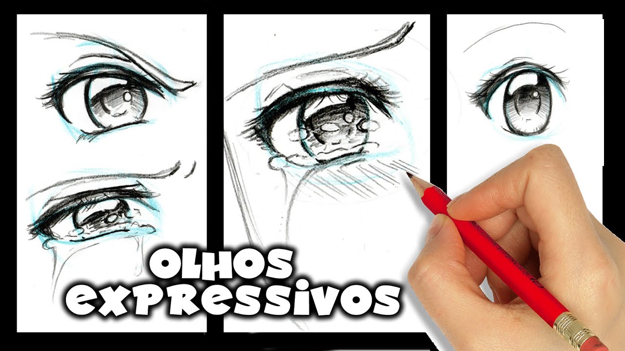 Olho de Anime! Saiba como fazer para desenhar olhos de personagens!