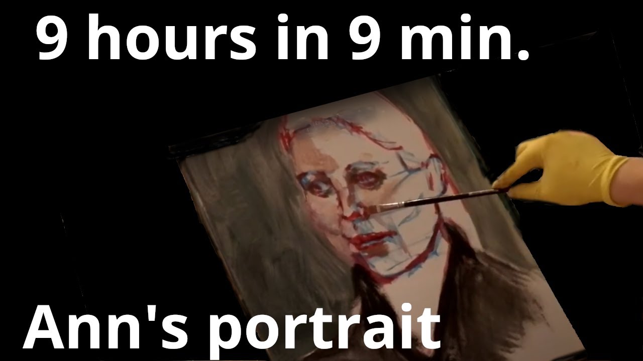 Time lapse | Anna portrait oil painting process 2019