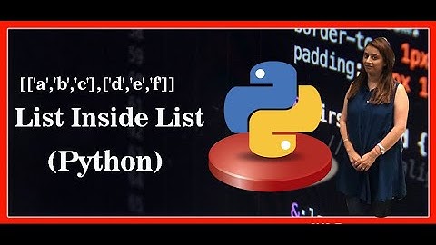 List Inside List : Python