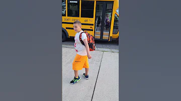 Enter The Bus The First Day Of School Preston August 1st 2023 