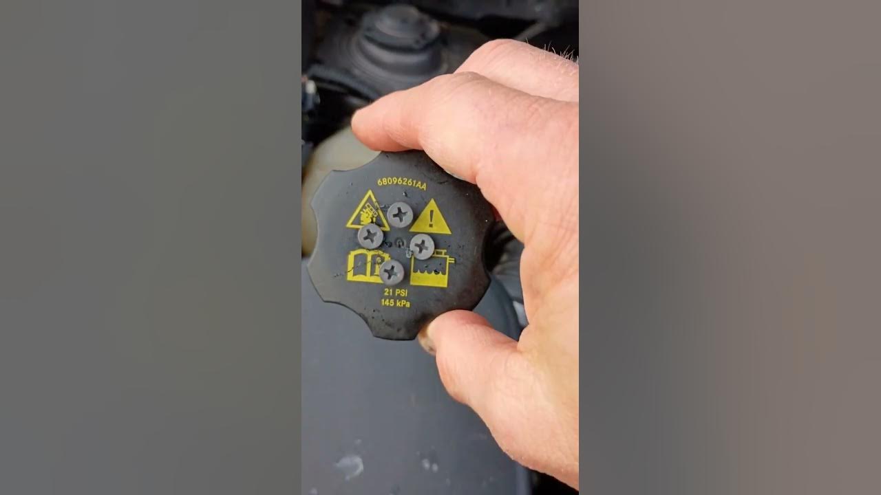 How to remove a broken Coolant Cap Quick & Easy YouTube