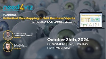 Unlimited Geo Mapping in SAP BusinessObject with N4V FOR WEBI extension
