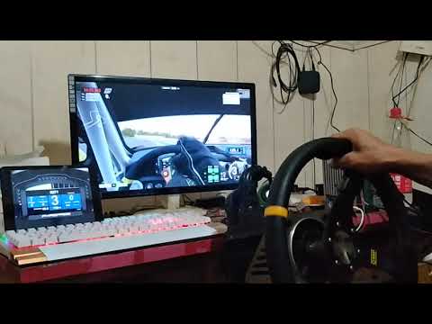 DIY direct-drive steering wheel tested at Assetto Corsa Competizione