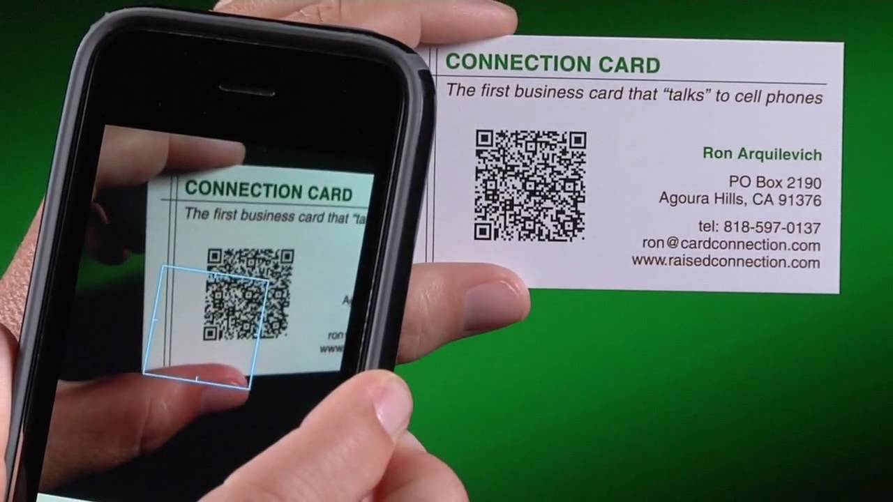 QR Code Business Cards - YouTube