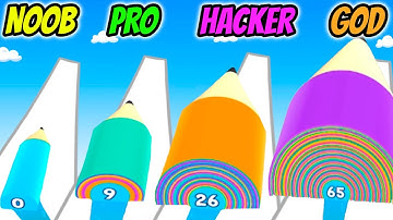 Wrapper Runner 3D - NOOB vs PRO vs HACKER vs GOD