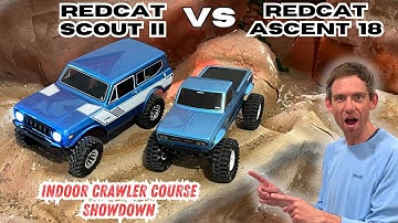 Redcat Ascent 18 vs Scout II Ultimate Indoor Rock Crawl Face Off!