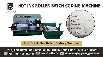 Hot Ink Roller Batch Coding Machine for Mrp Price,  Batch No., Date of Packaging Printing