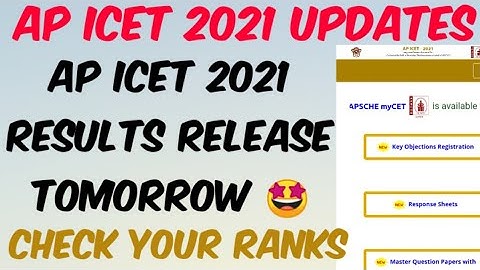 AP ICET 2021 Results Release Tomorrow 🤩//AP ICET 2021 Results//AP ICET 2021 Rank Card