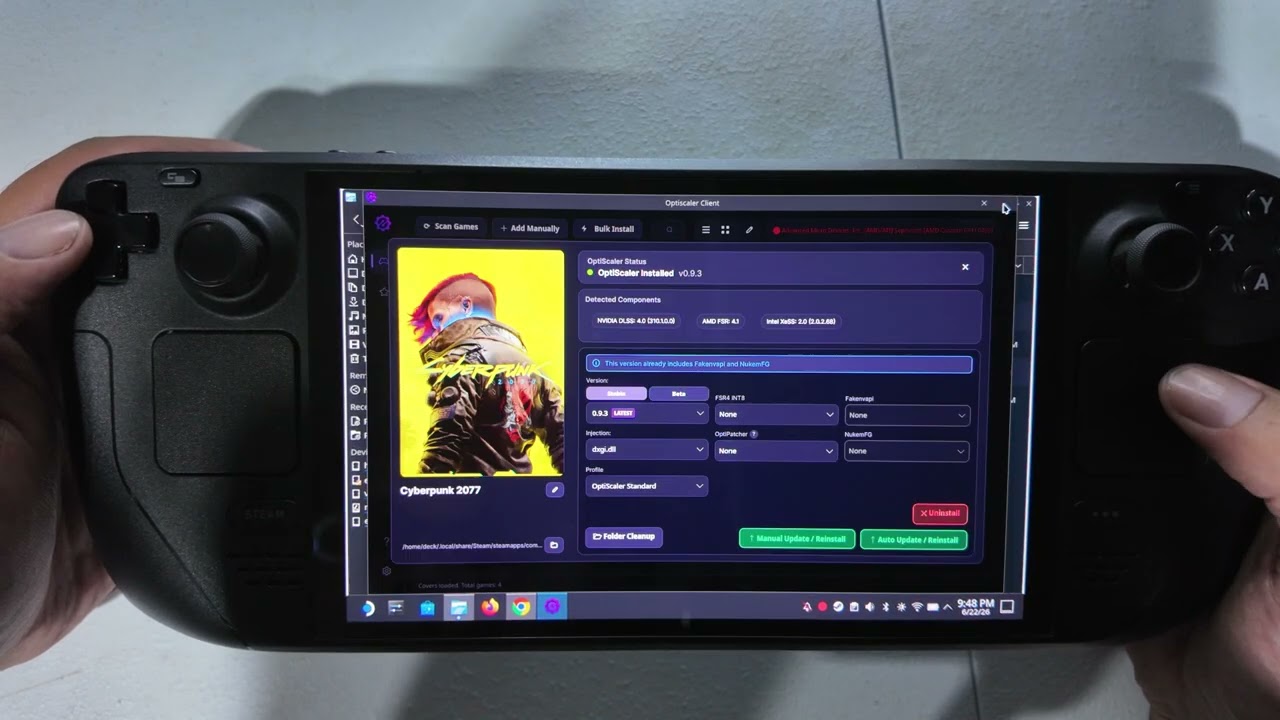 Steam Deck OLED / NUEVO FSR 4.1.1 filtrado - Cómo instalarlo