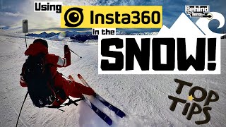 How to use your Insta360 in the snow- skiing & snowboarding. #insta360