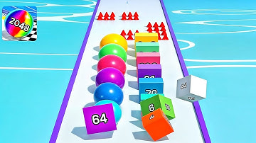 Ball Run 2048 Merge Number ! MAX LEVELS Gameplay Walkthrough New Update Part 816 android, ios