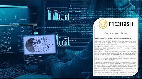 ULTIMA HORA HACKERS ROBAN 4.700 BITCOINS o 70 MILLONES DE DOLARES DE NICEHASH