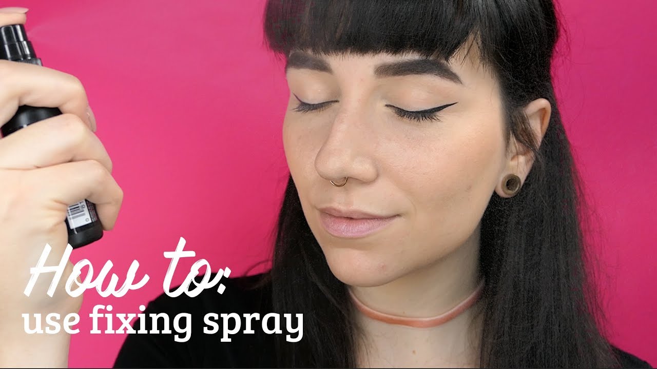 How to use fixing spray YouTube