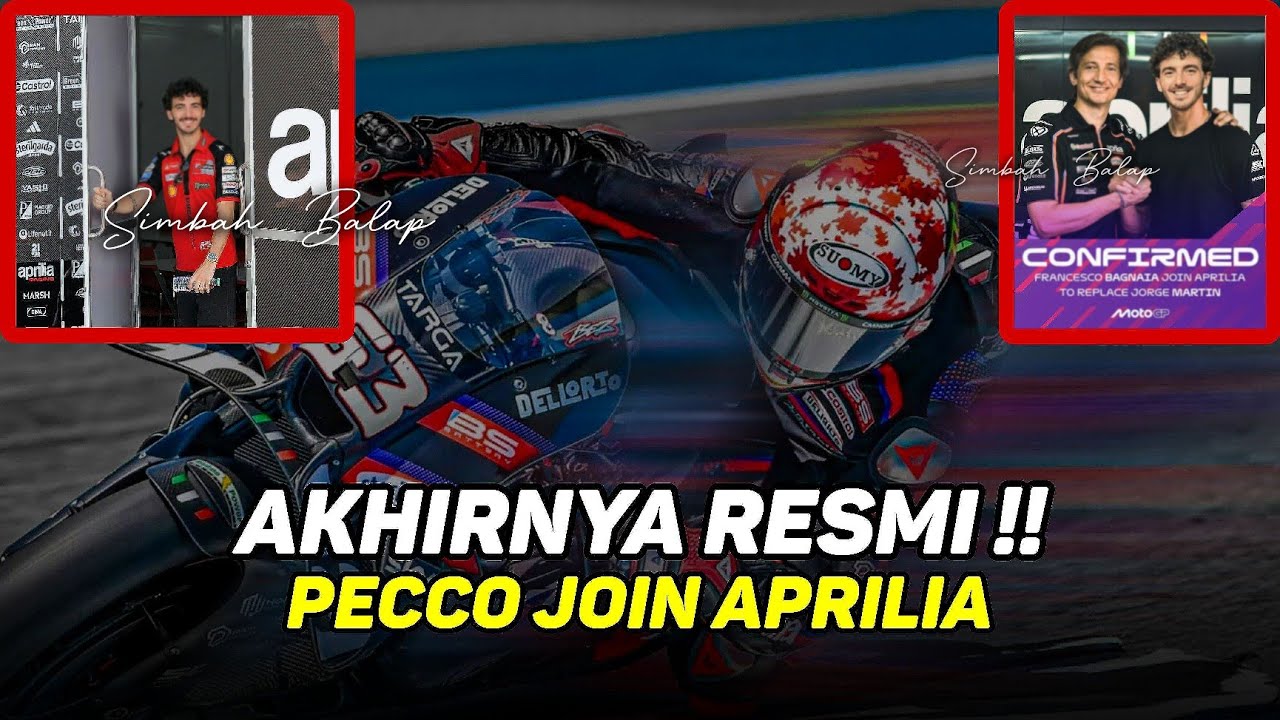 AKHIRNYA RESMI🔥PECCO BAGNAIA GABUNG APRILIA~HASILKAN DUET MAUT DENGAN MARCO BEZZECCHI SAINGI DUCATI