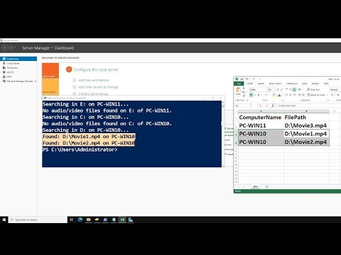 How To Remotely Search Audio and Video Media Files on All Computers with PowerShell Report To Excel