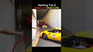Best Supercars Close Calls 😭💀 #shorts #shortvideo #automobile #supercars #race #crash #closecall