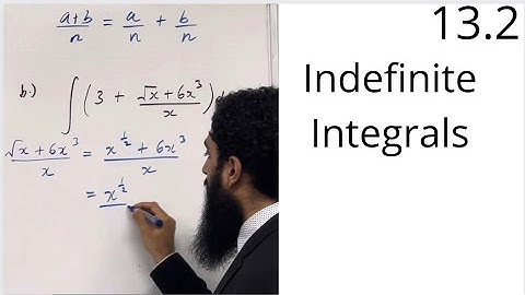 Edexcel AS Level Maths: 13.2 Indefinite Integrals