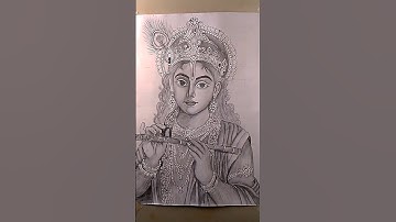 Shree Krishna ji outline drawing 🥰#shorts #anishart #krishna #youtubeshorts