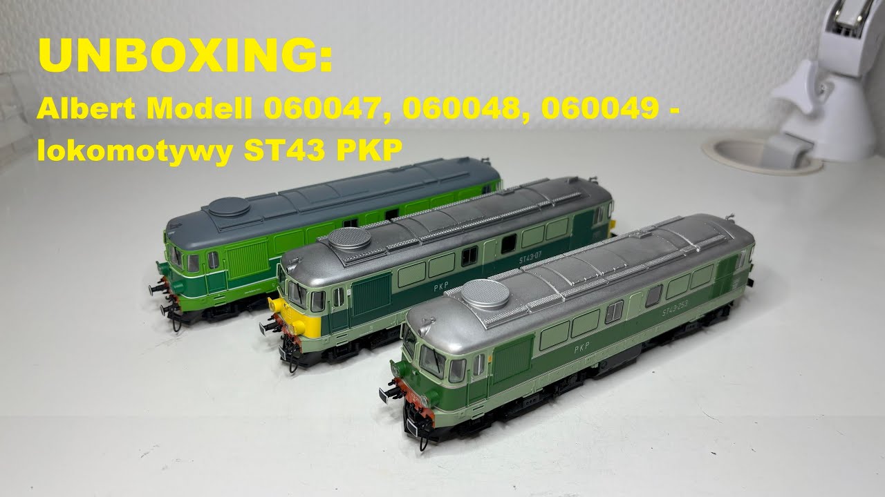 UNBOXING: Albert Modell 060047, 060048, 060049 - lokomotywy ST43 PKP