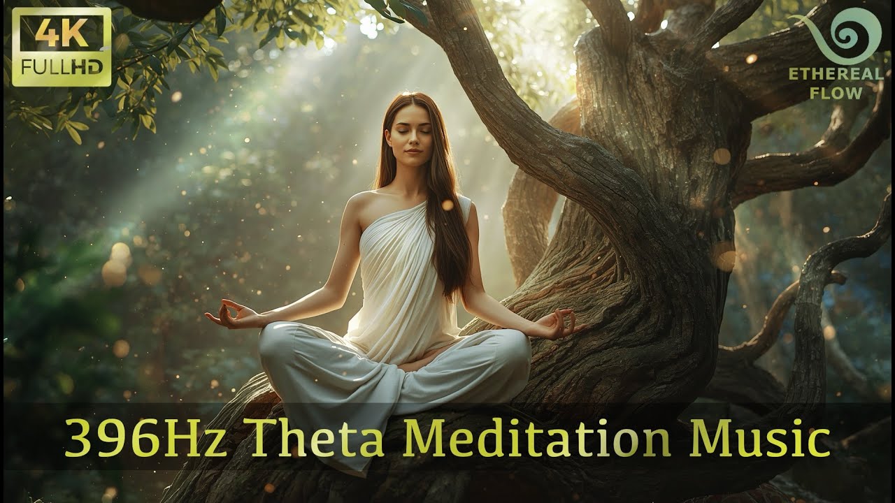396Hz Theta Meditation Music | Tibetan Singing Bowls, Nature Sounds ...