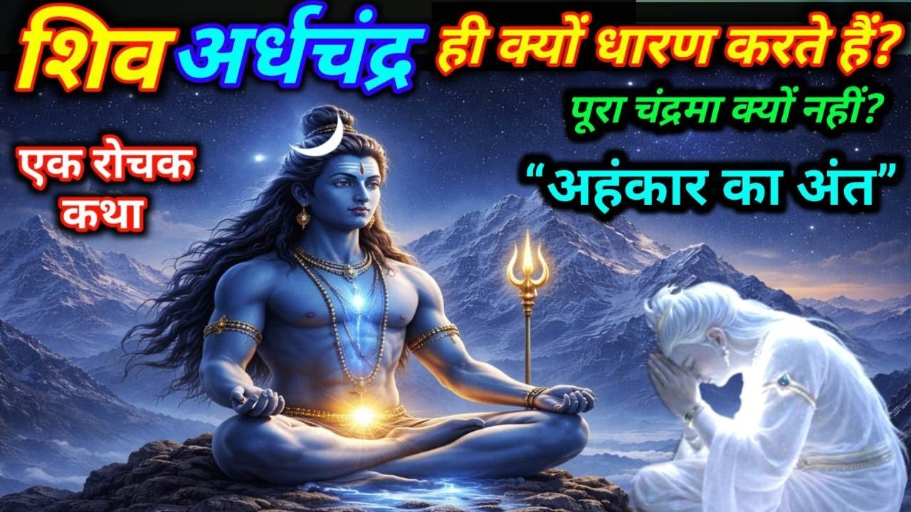 शिव अर्धचंद्र क्यों धारण करते हैं? | Ardh Chandra Ka Rahasya | Shiva Moon Story Hindi