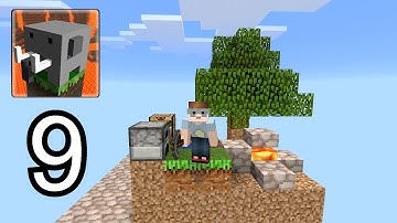 Craftsman survival skyblock Gameplay Part 4 (MCPE Skyblock) Craftsman Building Craft survival