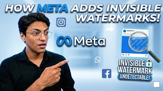 Información How does Meta add INVISIBLE WATERMARKS to content Actualización