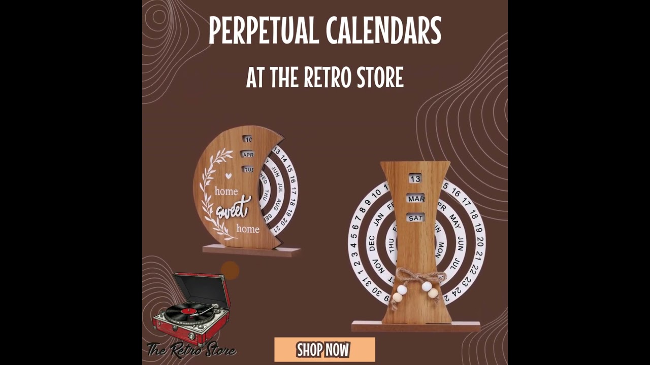 The Retro Store Perpetual Calendars 