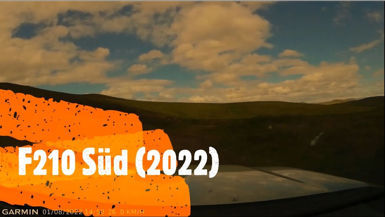 Iceland F-Roads: F210 south (2022, no sound, dashcam) — Fjallabaksleið syðri — video poster