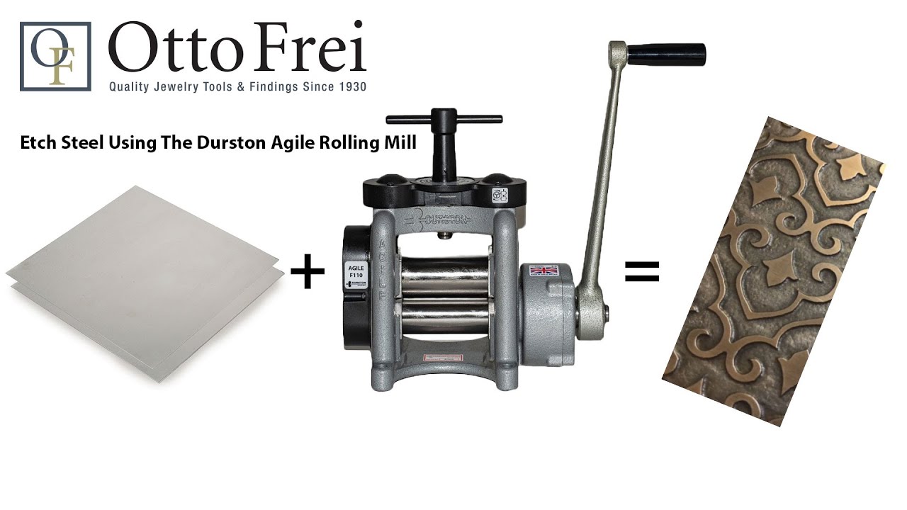 How to Etch Steel Texture Plates for the Durston Agile Rolling Mills