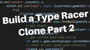 Build a Type Racer Clone part 2 (ReactJS,Socket.io,NodeJS,ExpressJS,Mongoose)