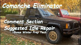 Jeep Comanche Eliminator Comment Section Suggested Idle Fix With Bonus Winter Prep Tech!