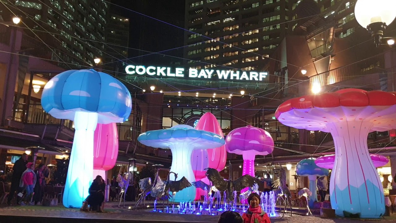 Vivid 2019 at Cockle Bay Wharf, Sydney, Australia
