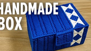 Plastic Canvas Box. Tutorial. #plasticcanvas #box #tutorial #video