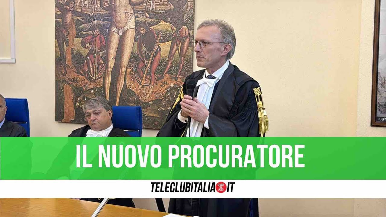 Procura Napoli Nord, la cerimonia di insediamento del neo procuratore Domenico Airoma