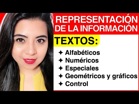 REPRESENTACIÓN DE LA INFORMACIÓN en COMPUTADORAS - #1 (TEXTOS)