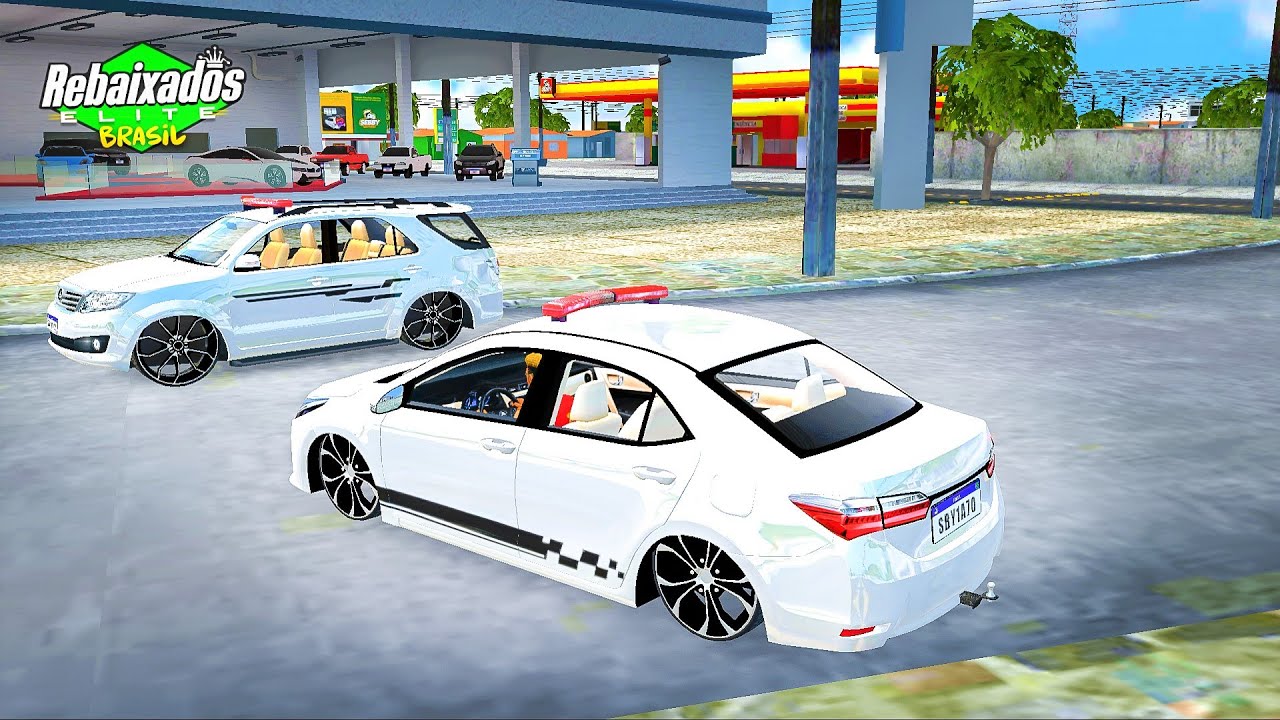 REBAIXADOS ELITE BRASIL | COSTOMIZANDO O COROLLA DA POLICIA NA OFICINA + ADESIVOS