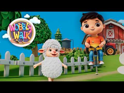 🌙 Jack Be Nimble | Jump & Move Action Rhymes for Toddlers | Wobbly Walk Nursery Rhymes & Kids Songs thumbnail