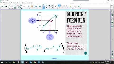 5.2 Midpoint & Distance Formulas