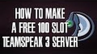 How to get a TeamSpeak Server for FREE!?!? (No Downloads)