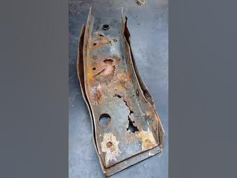 98 Dakota Frame repair - YouTube