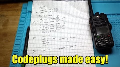 How to program a DMR radio codeplug