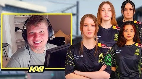 s1mple plays faceit with NIP female roster!   csgo