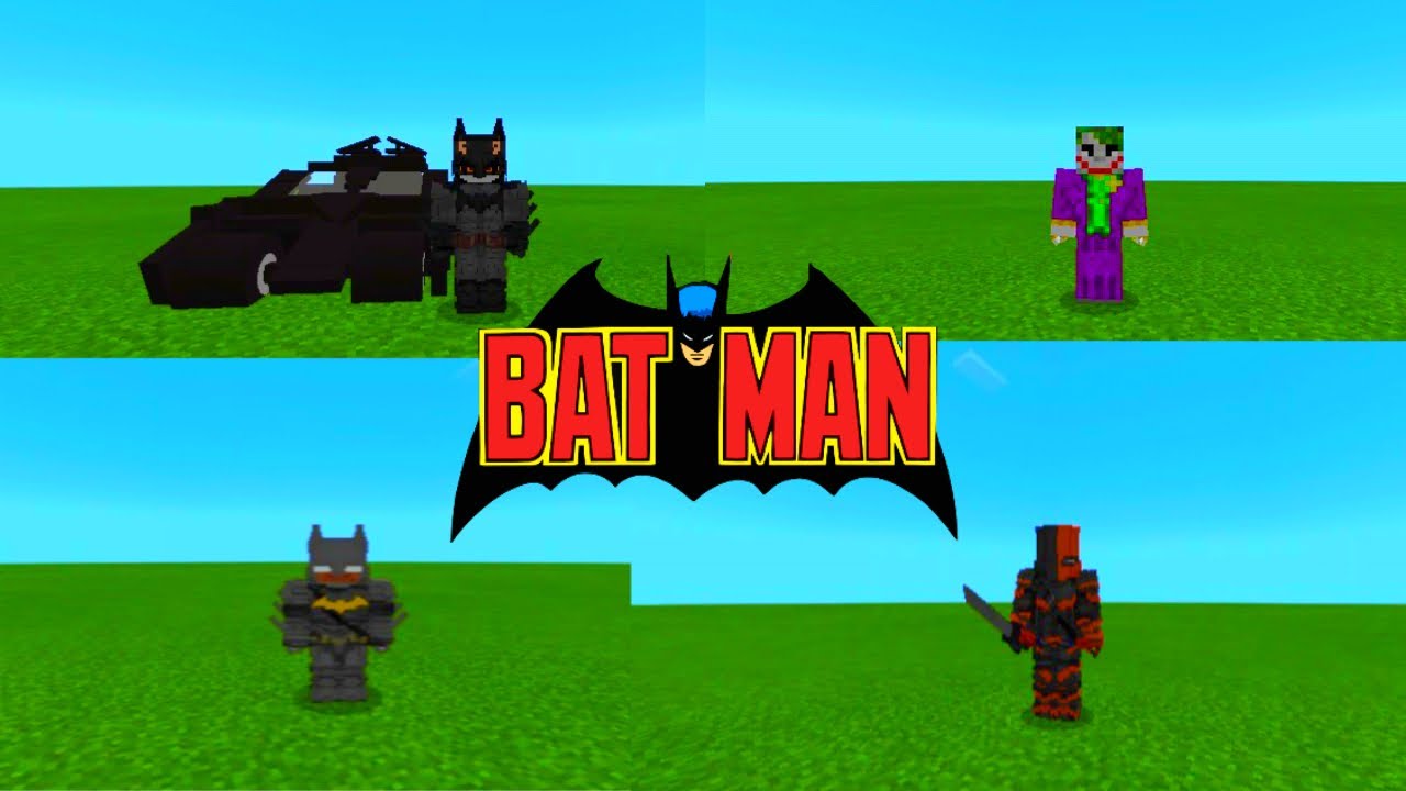 NOVO ADDON/MOD DO BATMAN PARA MINECRAFT PE 1.17 - YouTube