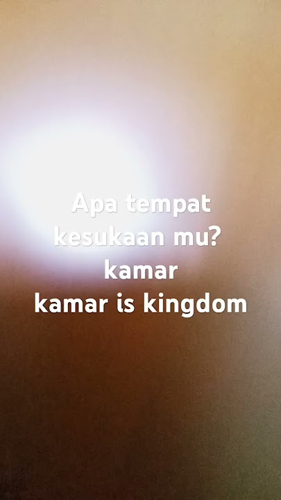 Kamarku kerajaanku