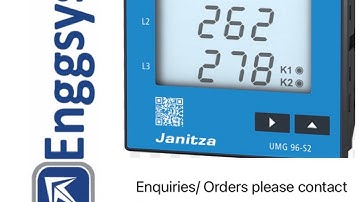 Janitza UMG96 S2 CT Ratio programming above 1000 A-Enggsys Dubai