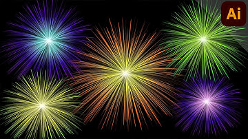 Simple Method to Create Fireworks | ILLUSTRATOR TUTORIAL